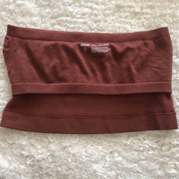 Aerie never worn bandeau maroon - Picture 4 of 5